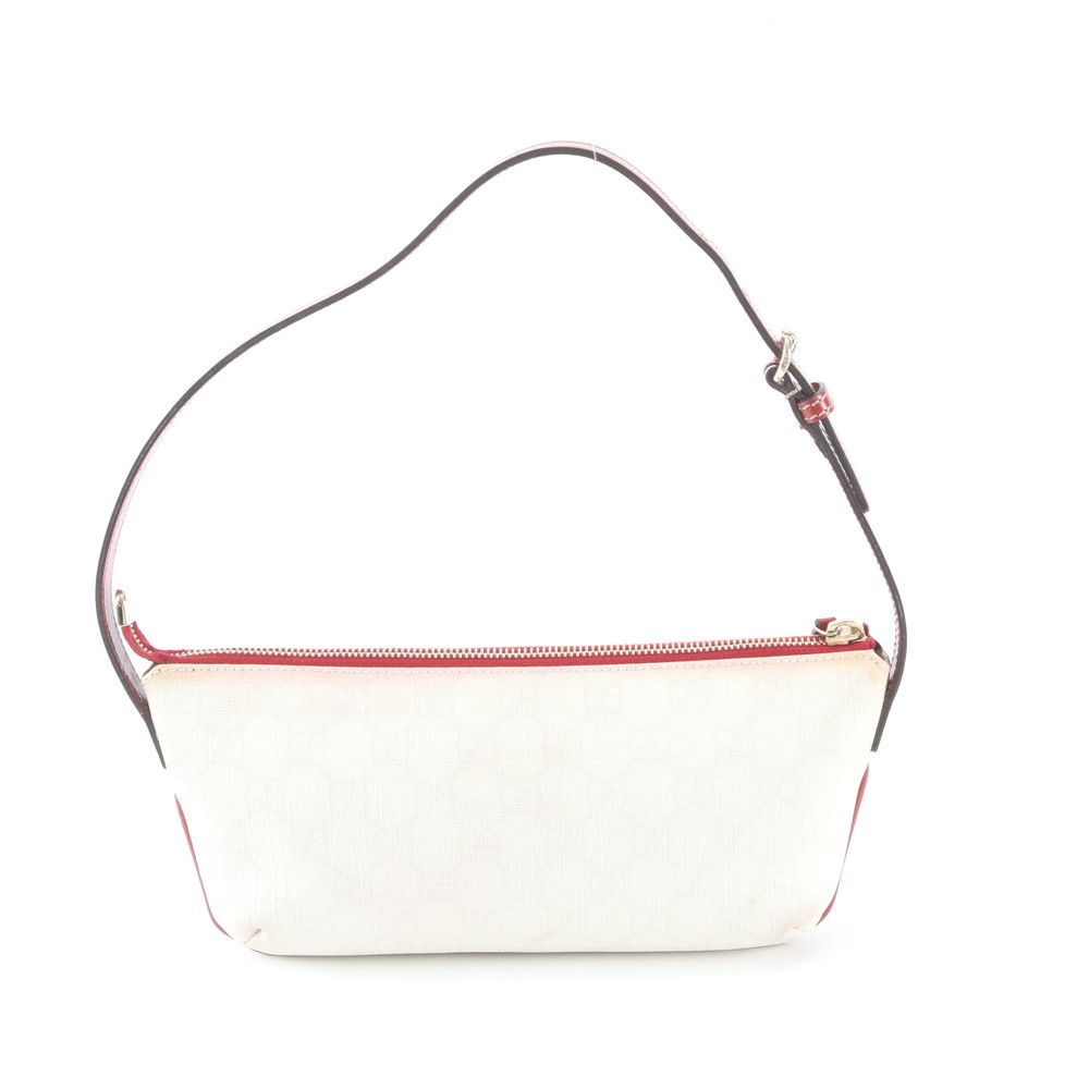 Gucci GG Supreme Tattoo Heart Leather Shoulder Bag Tote Hand — view 3