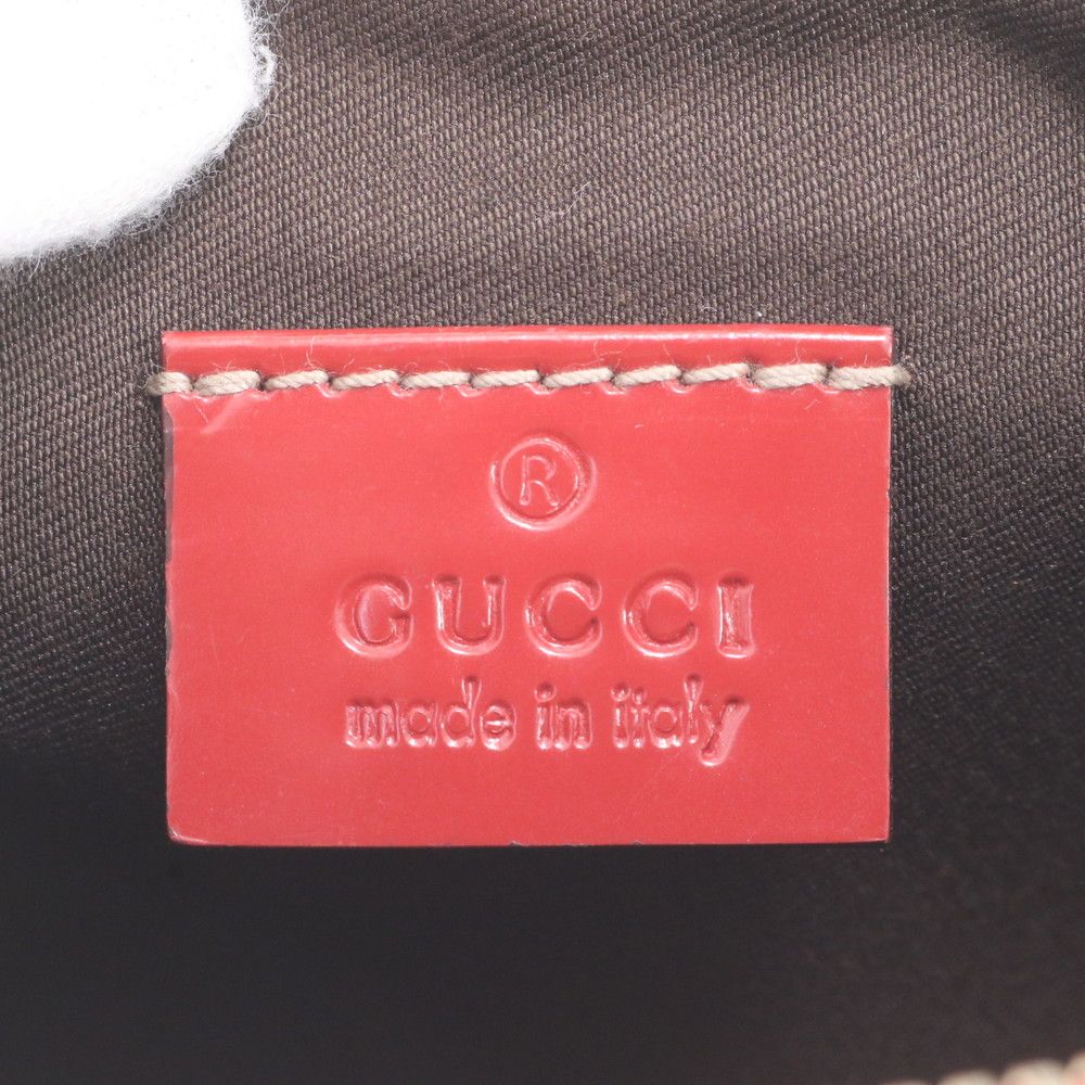 Gucci GG Supreme Tattoo Heart Leather Shoulder Bag Tote Hand — view 9