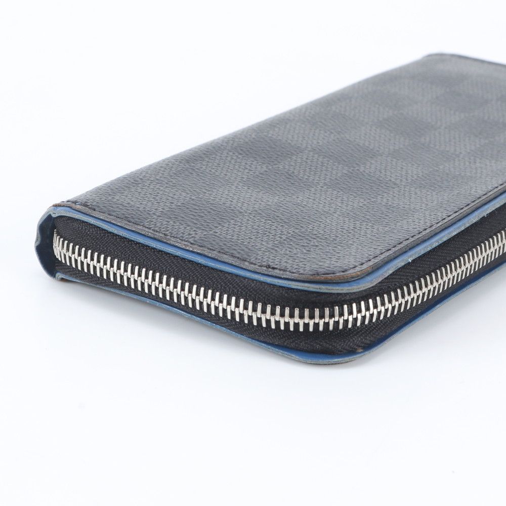 Louis Vuitton Damier Graphite Zippy Wallet Vertical Leather — view 4