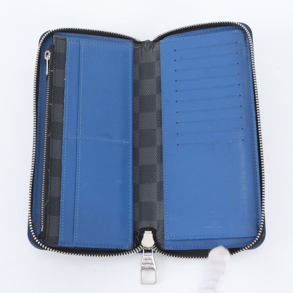 Louis Vuitton Damier Graphite Zippy Wallet Vertical Leather — view 5