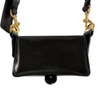 Dior Bee Cross Belt Bag Leather Black Pochette — view 4
