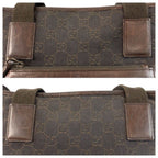 Gucci Brown GG Canvas Leather Tote — view 5