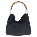 Gucci Bamboo Black Silver Nylon 001 Shoulder