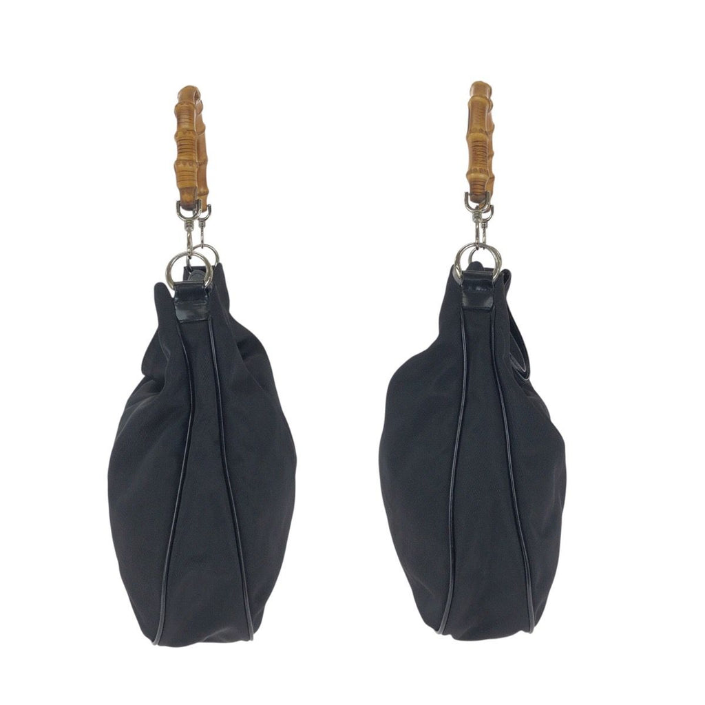 Gucci Bamboo Black Silver Nylon 001 Shoulder — view 8