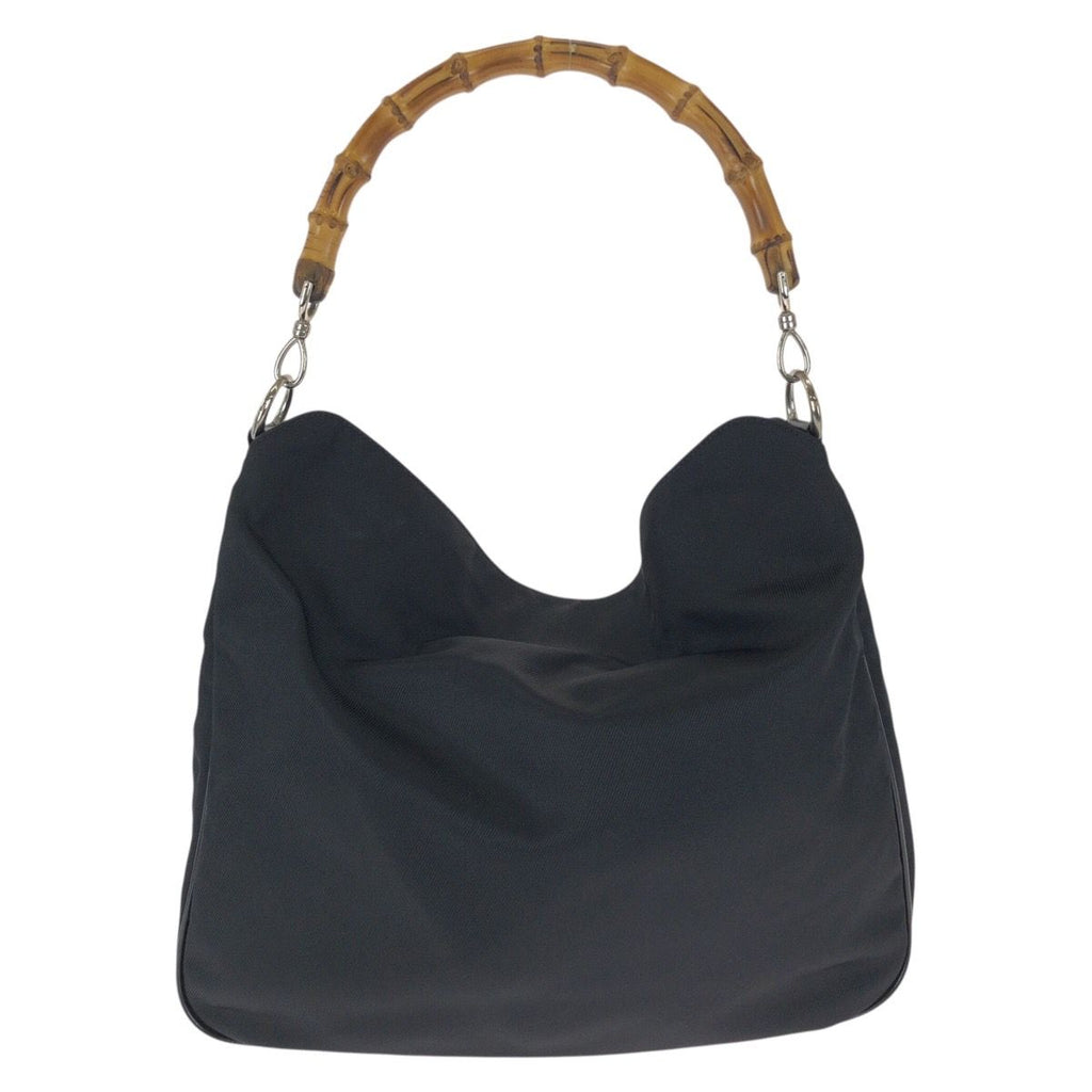 Gucci Bamboo Black Silver Nylon 001 Shoulder — view 2