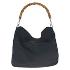 Gucci Bamboo Black Silver Nylon 001 Shoulder — view 2