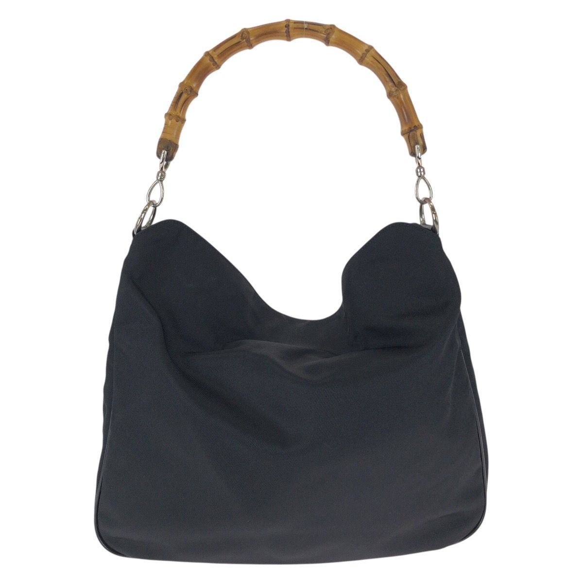 Gucci Bamboo Black Silver Nylon 001 Shoulder — view 2
