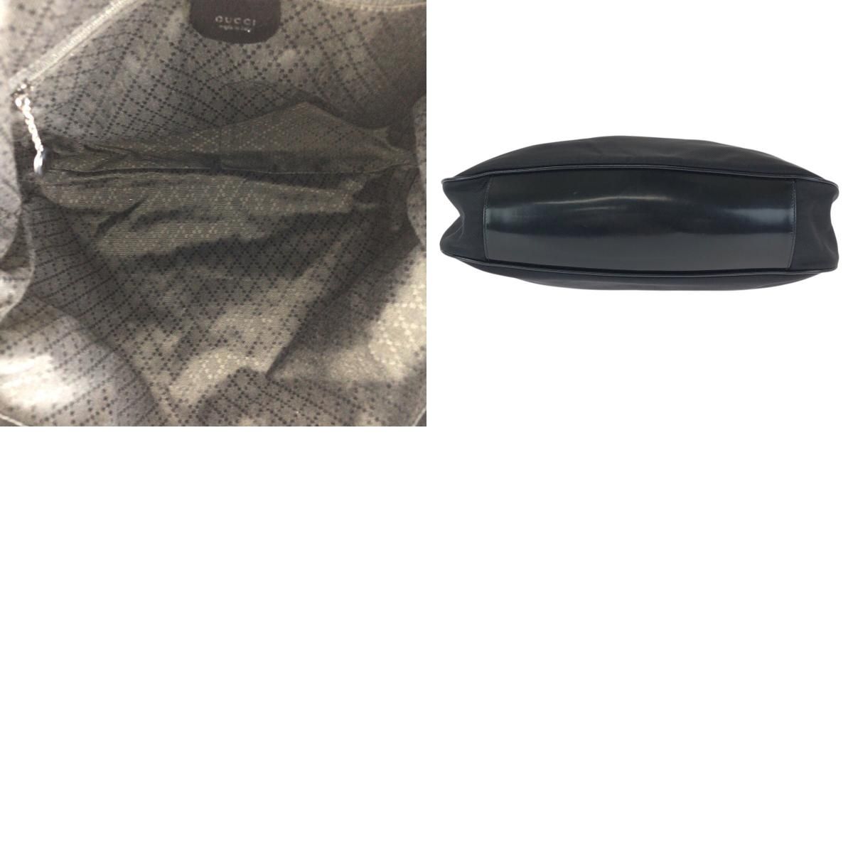Gucci Bamboo Black Silver Nylon 001 Shoulder — view 9