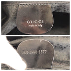 Gucci Bamboo Black Silver Nylon 001 Shoulder — view 4
