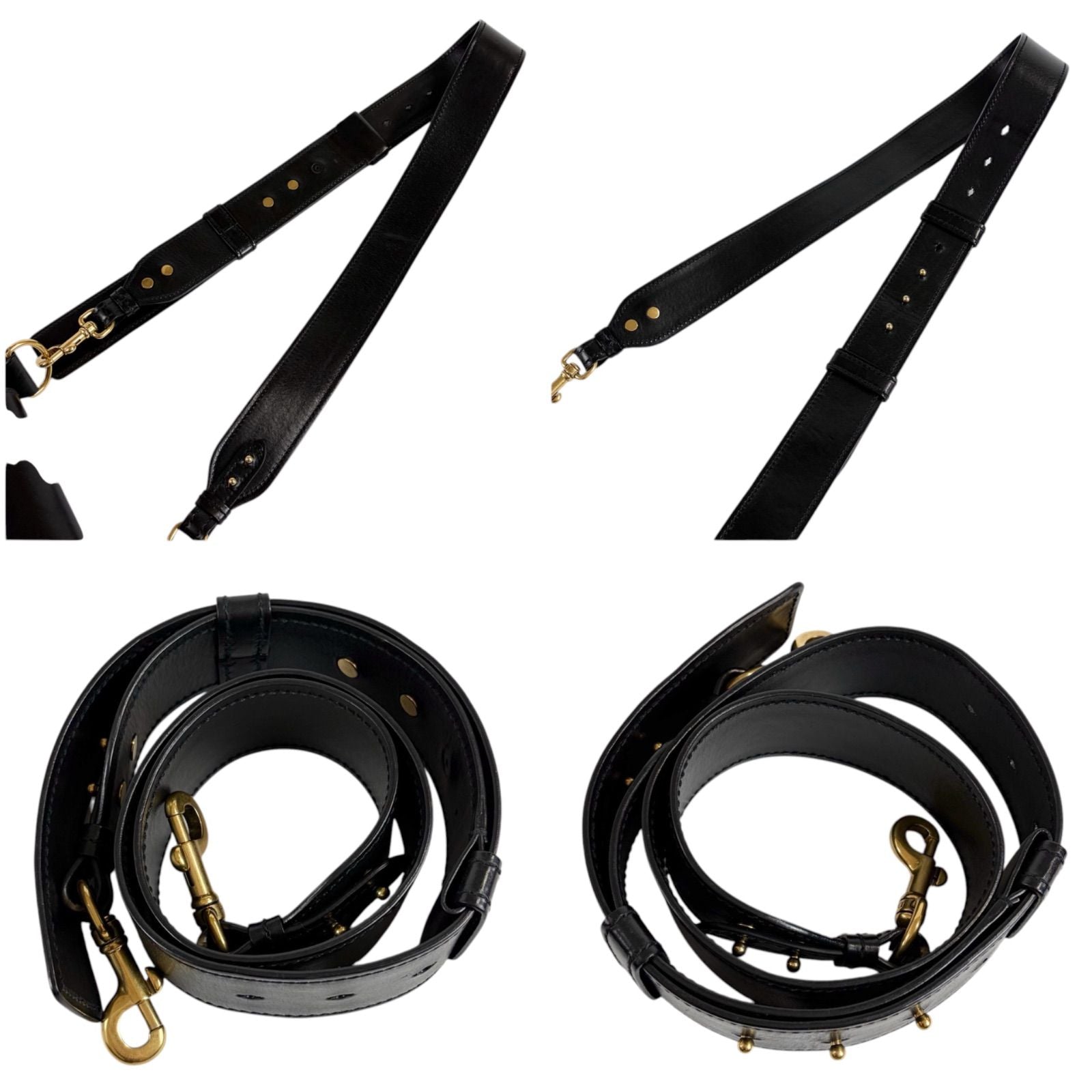 Dior Bee Cross Belt Bag Leather Black Pochette — view 9