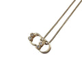 Dior Necklace CD Logo Stone Gold
