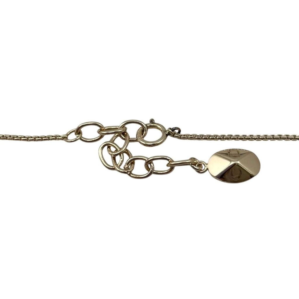 Dior Necklace CD Logo Stone Gold — view 6