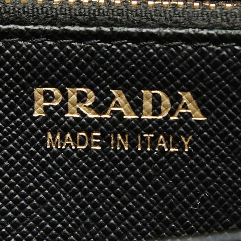 Prada Wallet Black Saffiano Leather — view 9
