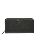 Prada Wallet Black Saffiano Leather