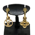Louis Vuitton Book le Doreil Blue Mining Earrings Brass