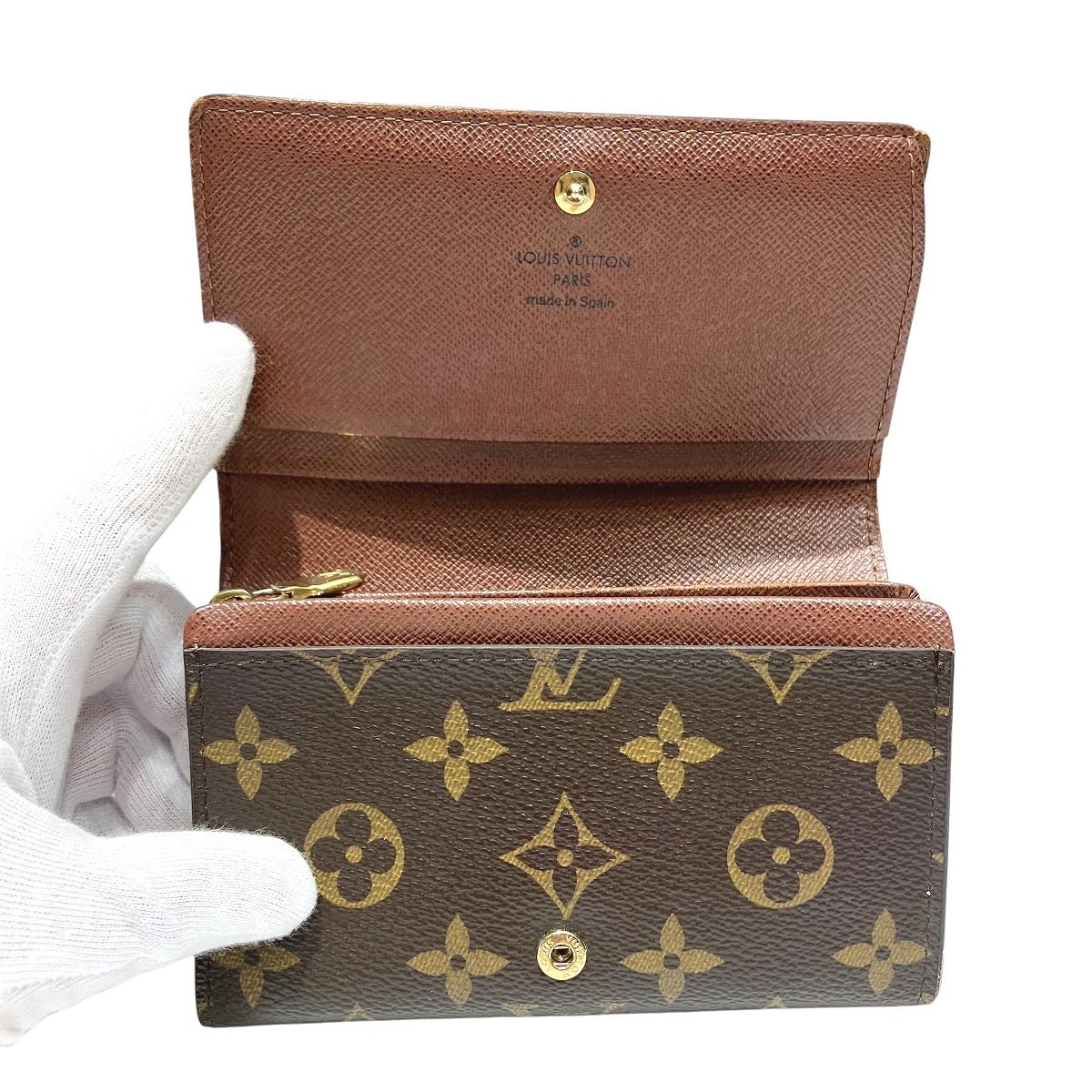 Louis Vuitton Porte-Monnaie Viennois Tresor Monogram Bifold Wallet Canvas — view 3