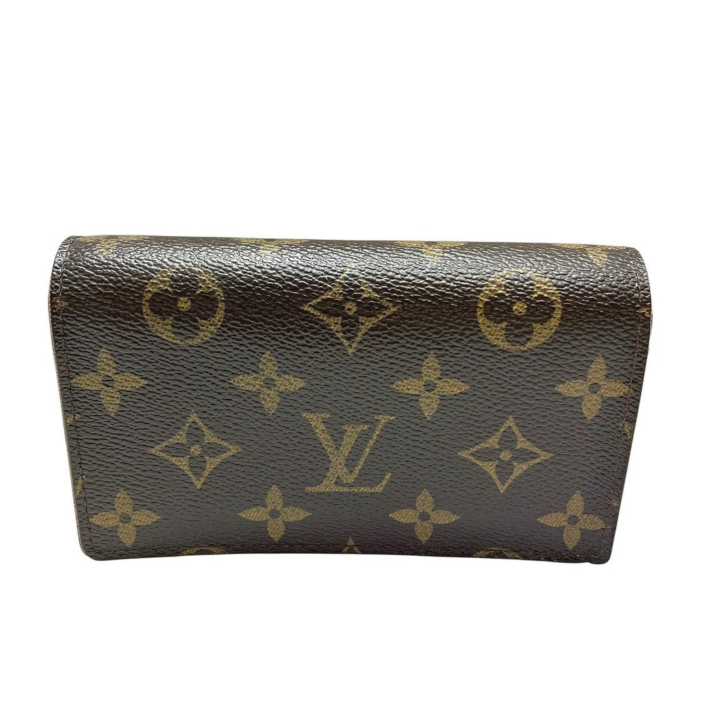 Louis Vuitton Porte-Monnaie Viennois Tresor Monogram Bifold Wallet Canvas