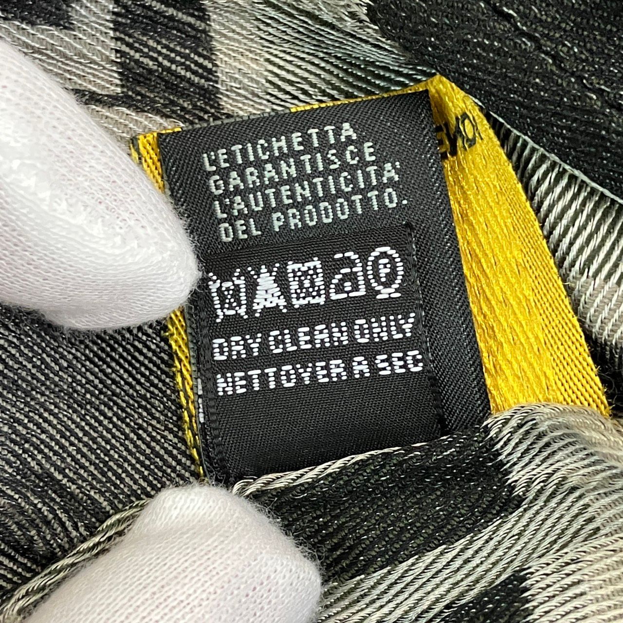 Fendi Shawl Wool Silk Scarf — view 6