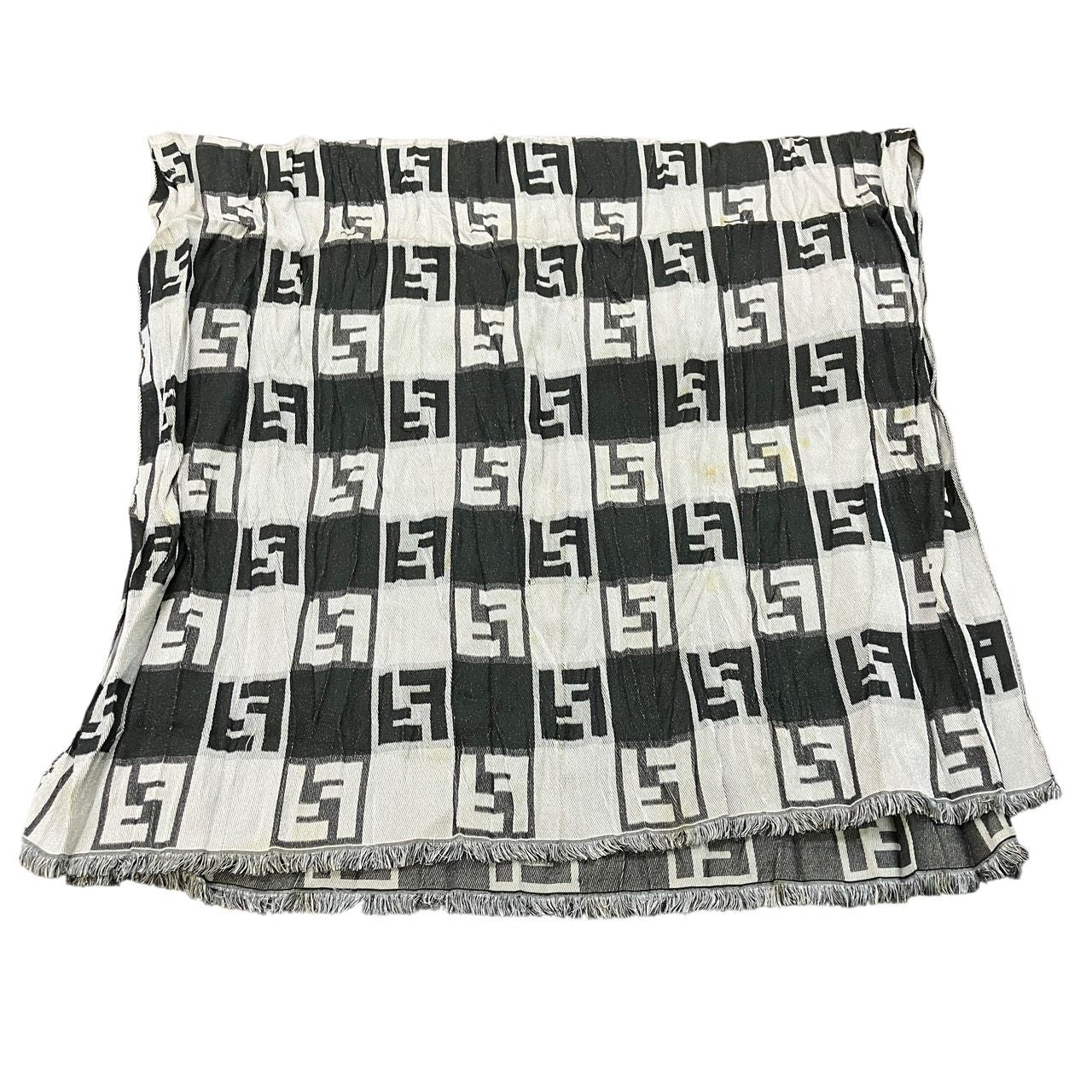 Fendi Shawl Wool Silk Scarf