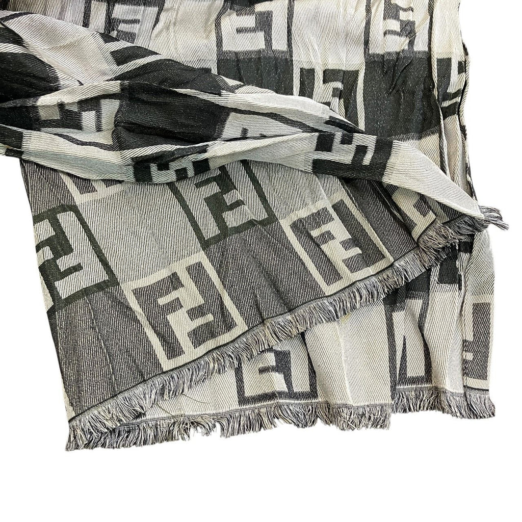 Fendi Shawl Wool Silk Scarf — view 7