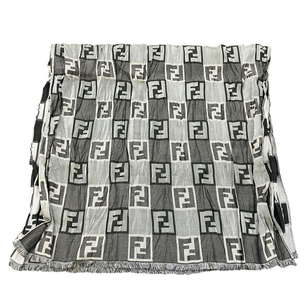 Fendi Shawl Wool Silk Scarf — view 2