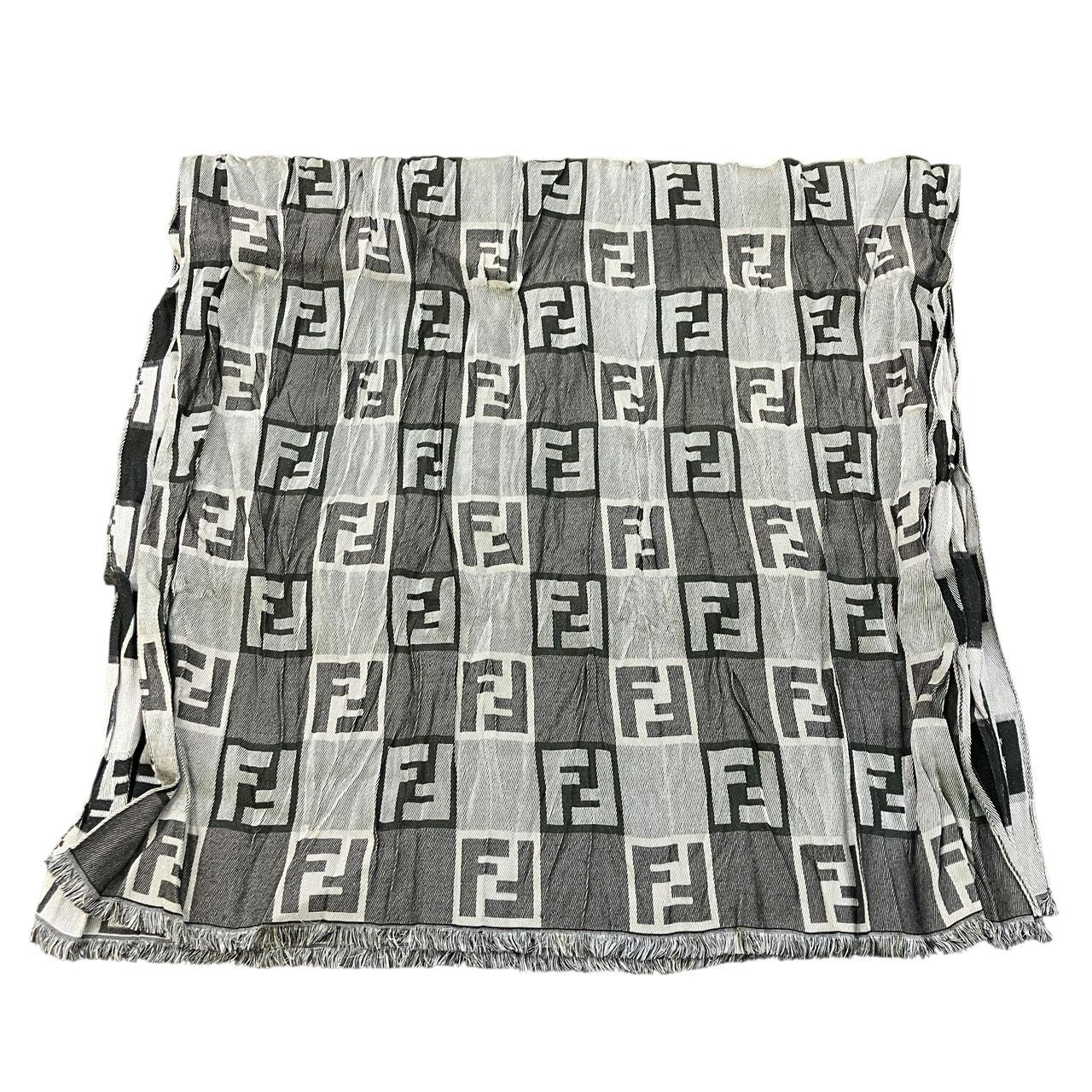 Fendi Shawl Wool Silk Scarf — view 2