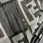 Fendi Shawl Wool Silk Scarf — view 9