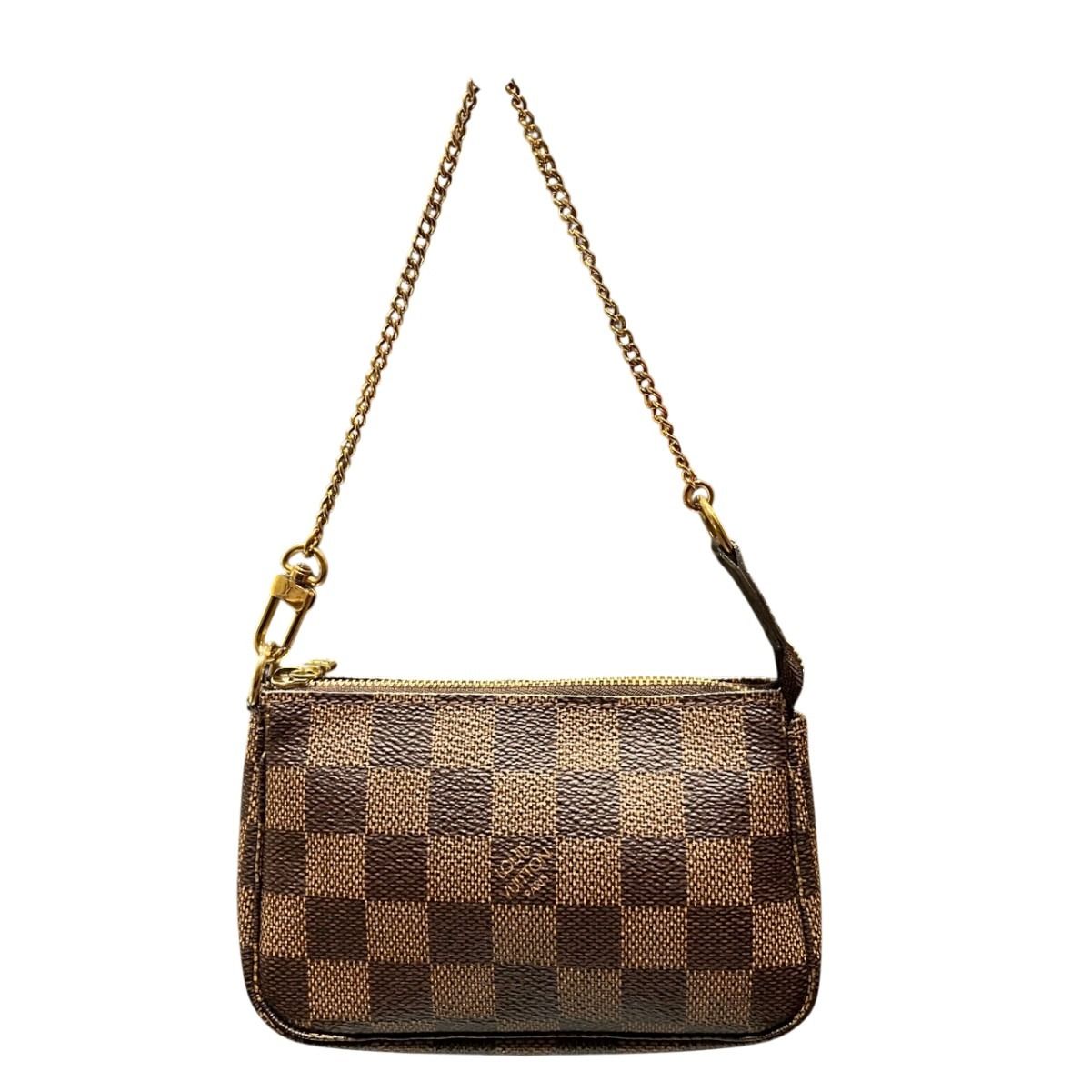 Louis Vuitton Accessoire Damier Pochette Canvas Shoulder