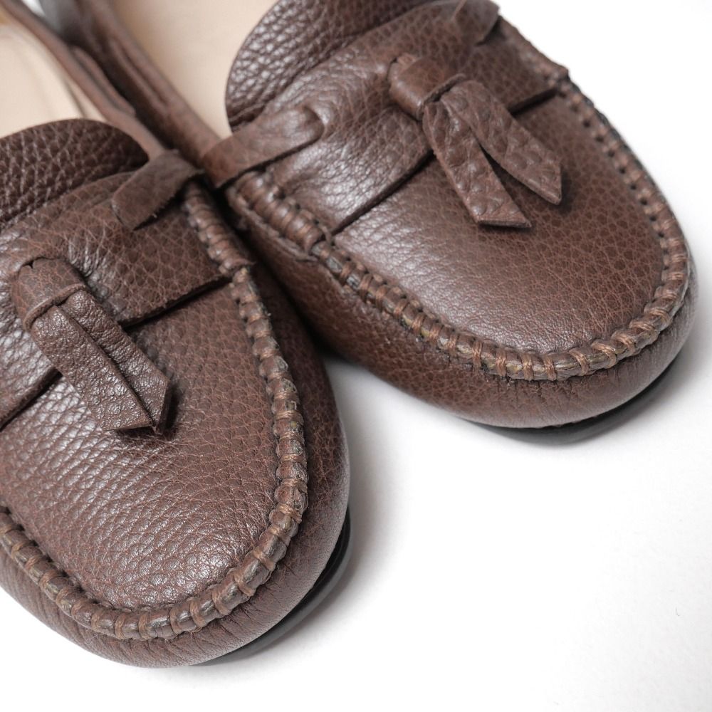 Chanel Loafers 35.5 Driving Shoes Slip on CC Logo Tassel — view 5