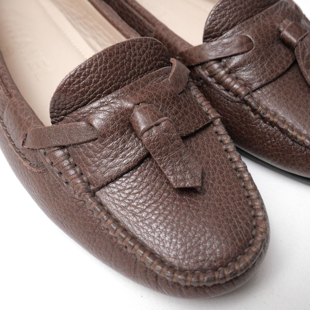 Chanel Loafers 35.5 Driving Shoes Slip on CC Logo Tassel — view 6