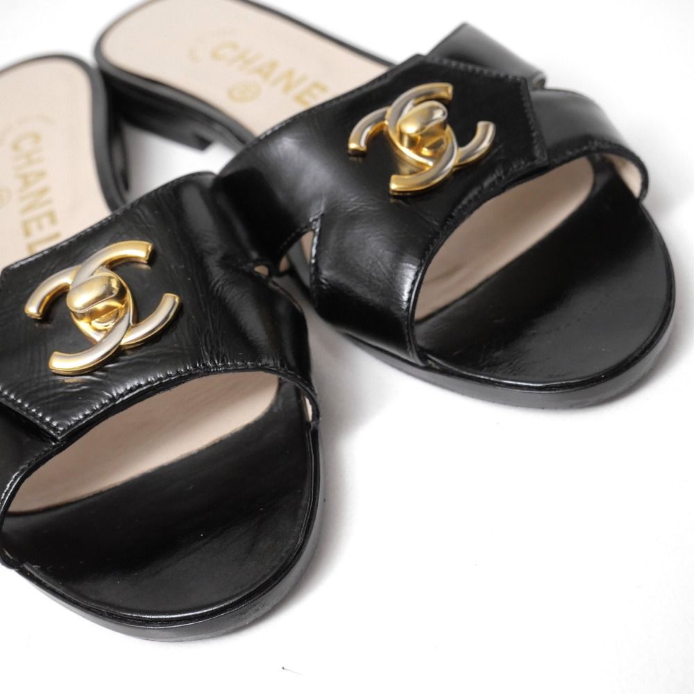 Chanel Sandals 36 CC Logo Turnlock Decoration — view 4