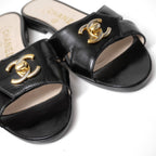Chanel Sandals 36 CC Logo Turnlock Decoration — view 4