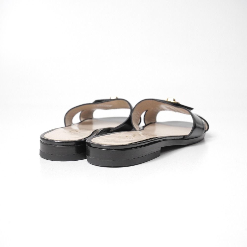 Chanel Sandals 36 CC Logo Turnlock Decoration — view 3