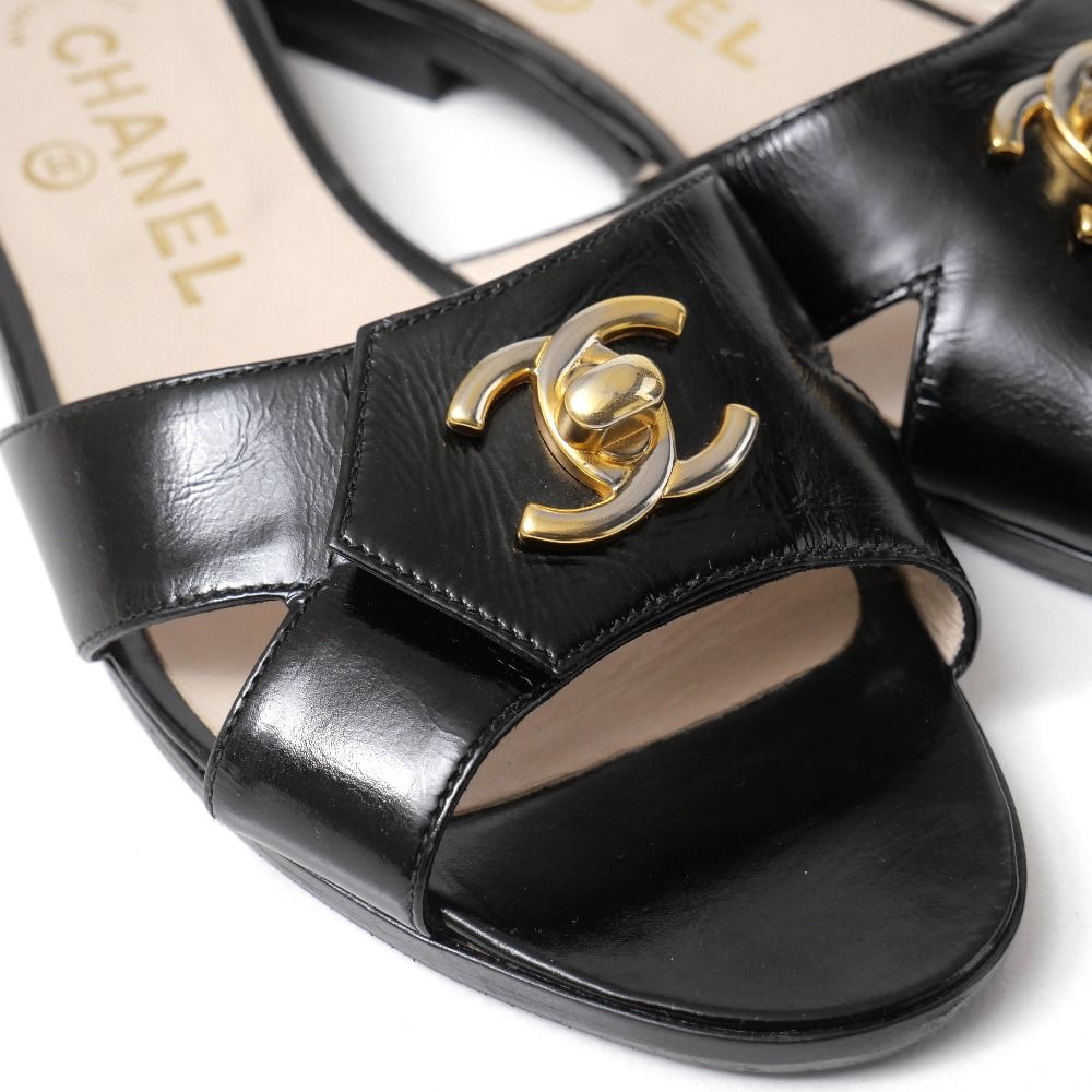 Chanel Sandals 36 CC Logo Turnlock Decoration — view 5