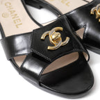 Chanel Sandals 36 CC Logo Turnlock Decoration — view 5