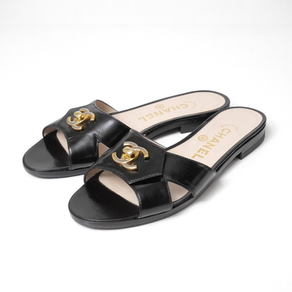 Chanel Sandals 36 CC Logo Turnlock Decoration