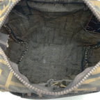 Fendi Zukka 099 Handbag Pouch Nylon Brown Khaki — view 6