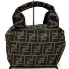 Fendi Zukka 099 Handbag Pouch Nylon Brown Khaki — view 4