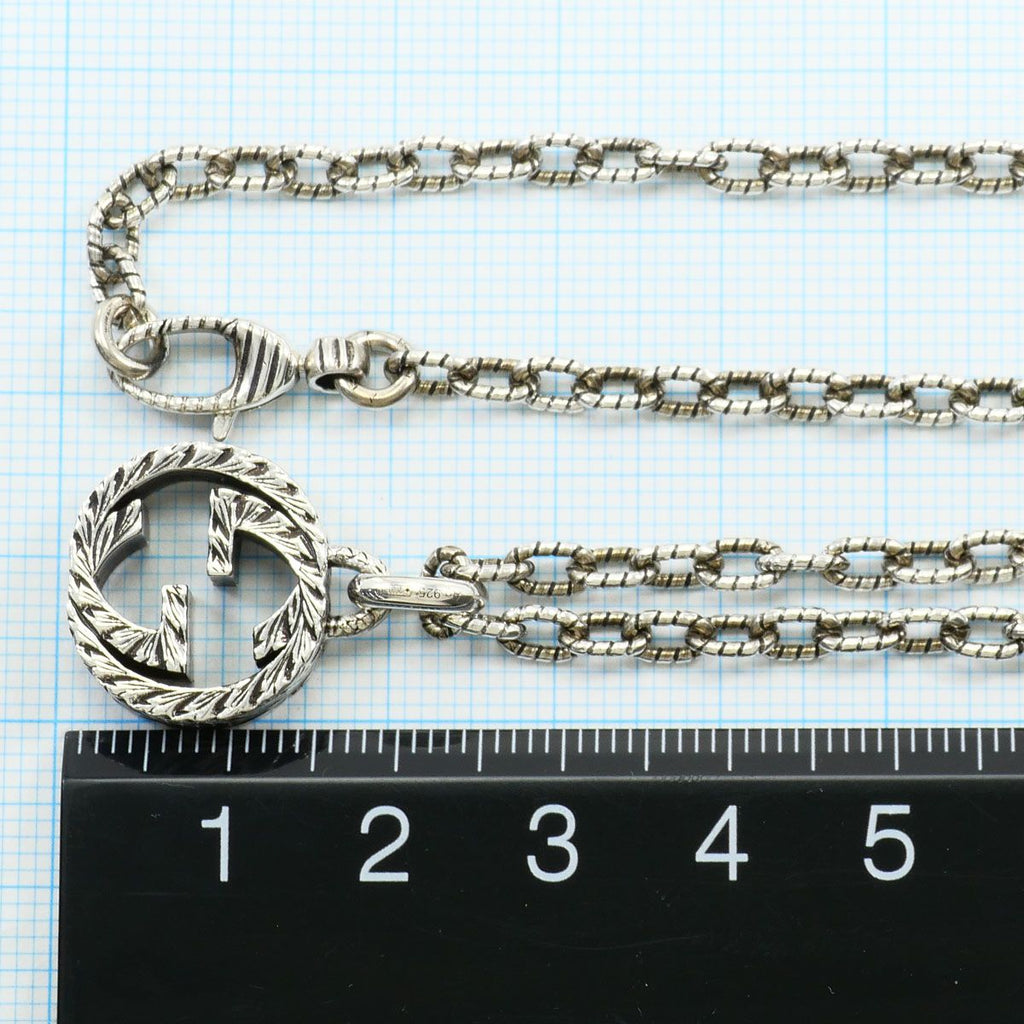 Gucci Interlocking 925 Sterling Silver Necklace 44 cm — view 5