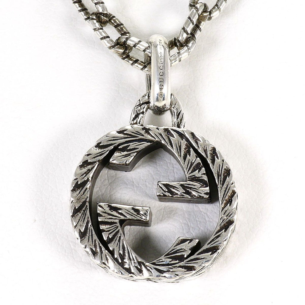Gucci Interlocking 925 Sterling Silver Necklace 44 cm — view 3