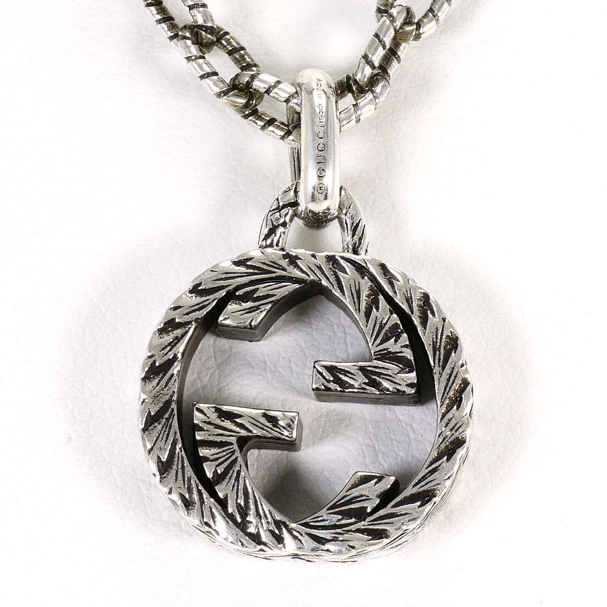 Gucci Interlocking 925 Sterling Silver Necklace 44 cm — view 3
