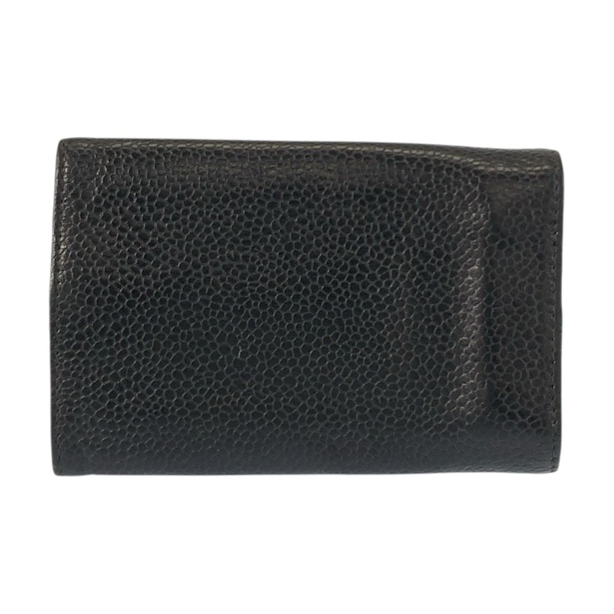 Chanel CC Logo Black Gold Leather Key Case 6 Rows Key Holder — view 2