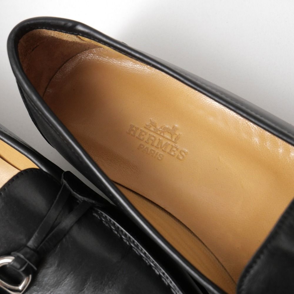 Hermes Loafers 37.5 Chaine D'ancre Leather — view 6