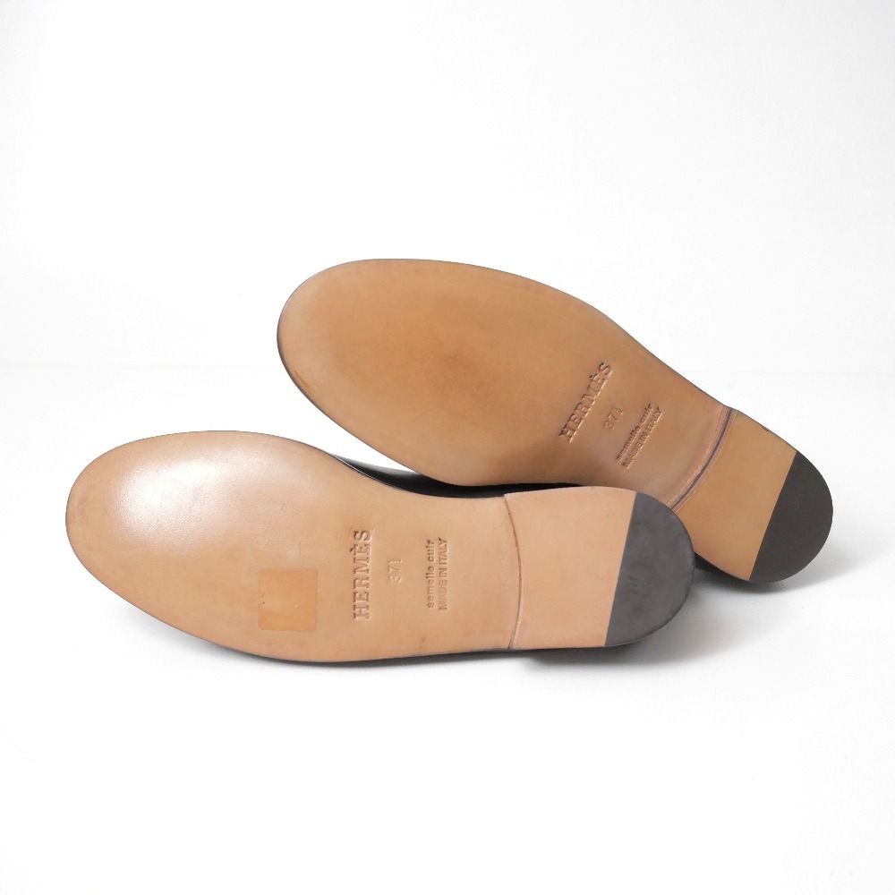 Hermes Loafers 37.5 Chaine D'ancre Leather — view 7