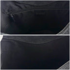 Gucci Bamboo Handle Hobo Shoulder Bag All Black Suede Leather — view 7