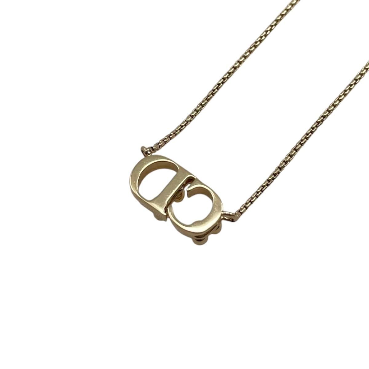 Dior Necklace CD Logo Pearl Gold — view 2