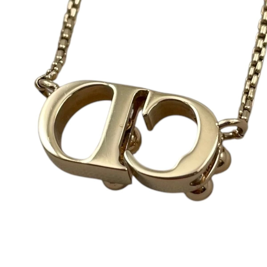 Dior Necklace CD Logo Pearl Gold — view 5