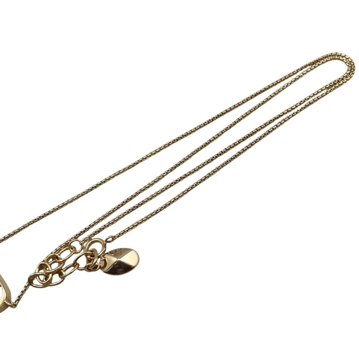 Dior Necklace CD Logo Pearl Gold — view 7