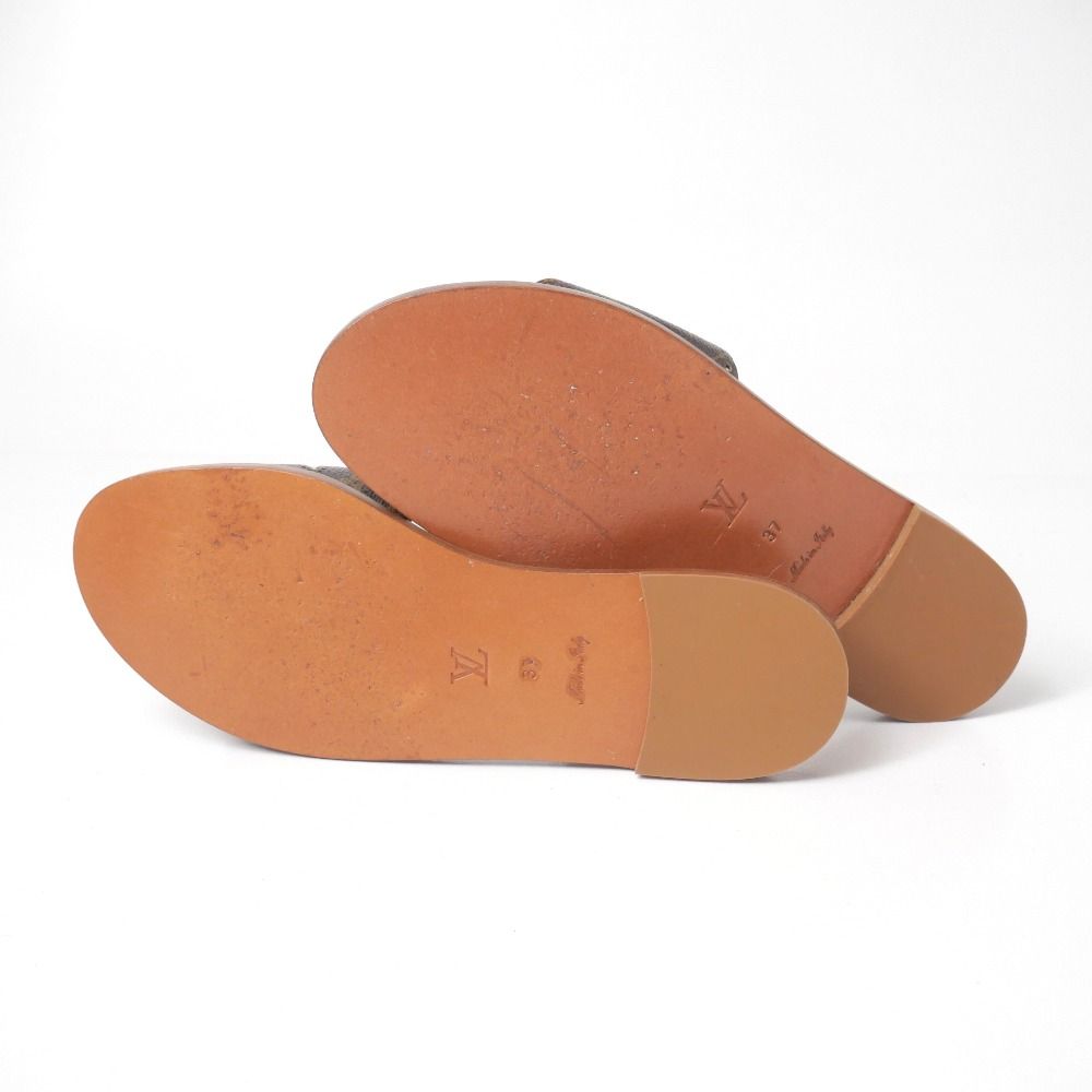 Louis Vuitton Sandals 37 Monogram Flat — view 7