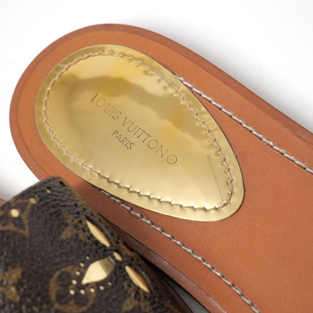 Louis Vuitton Sandals 37 Monogram Flat — view 6